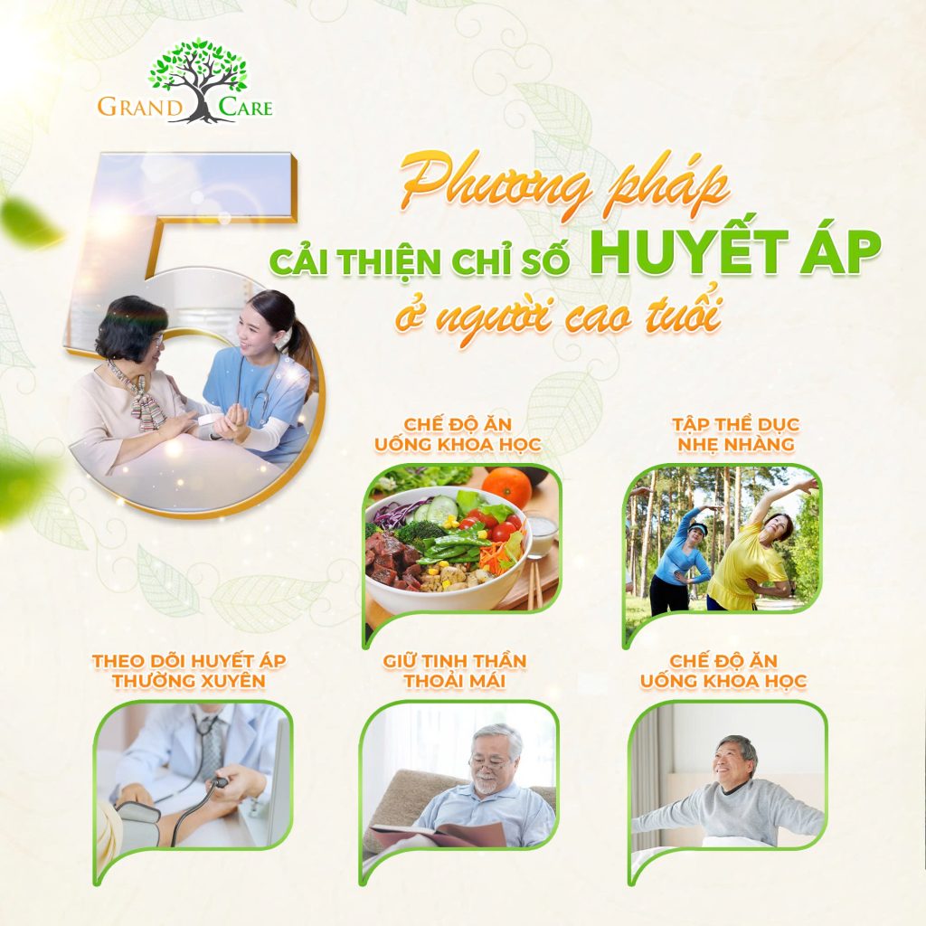 Phương pháp cải thiện chỉ số huyết áp ở người cao tuổi