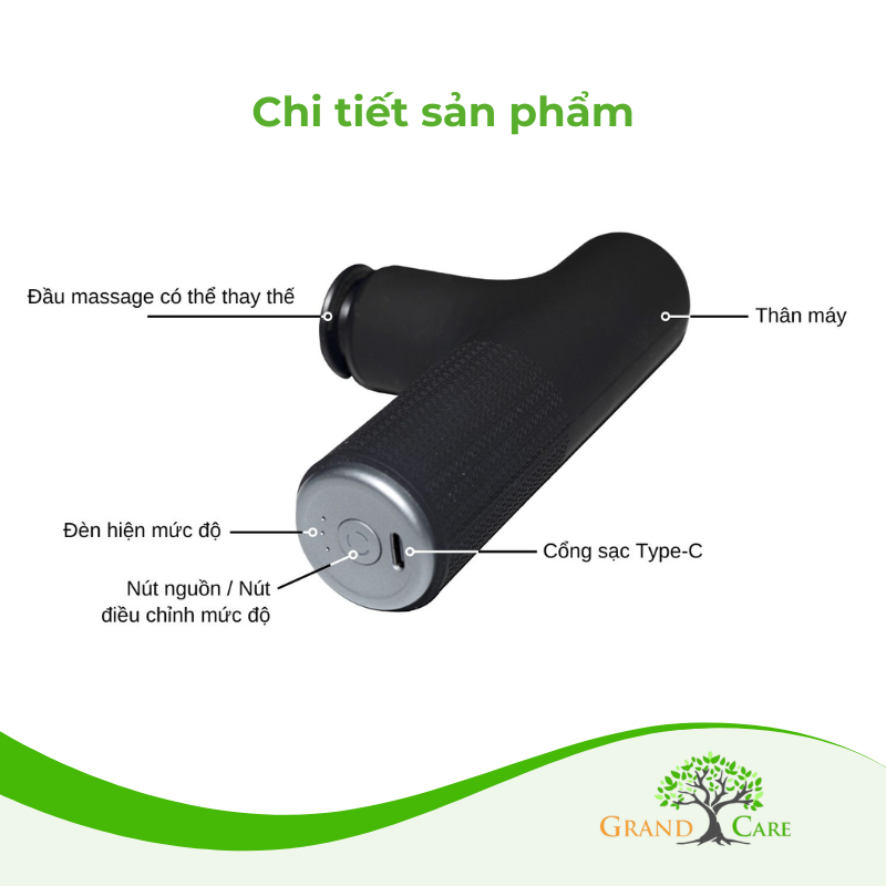 PPM7311 (1) Máy massage cầm tay fascial gun Philips PPM7311
