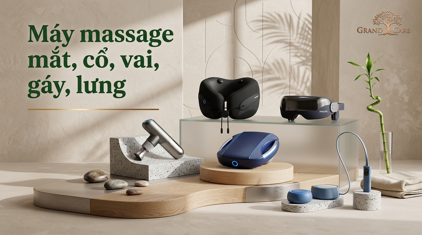 Thiết bị massage vùng mắt và cổ vai gáy