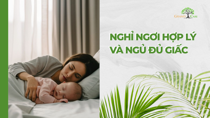 Phụ nữ sau sinh cần nghỉ ngơi hợp lý và ngủ đủ giấc 