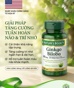 GINKGO BILOBA 60MG NATURE’S BOUNTY - USA