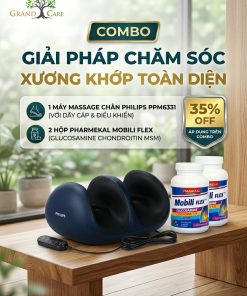 COMBO chăm sóc xương khớp: Máy massaage chân PPM6331 + 2 Hộp Pharmekal Mobili Flex