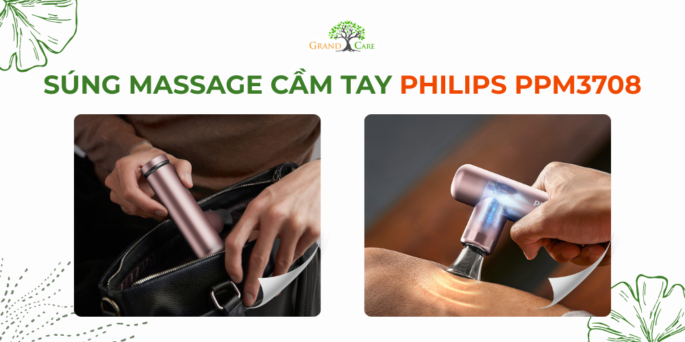 Súng massage cầm tay Philips PPM3708