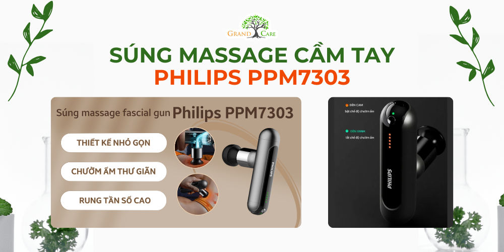 Súng massage cầm tay Philips PPM7303