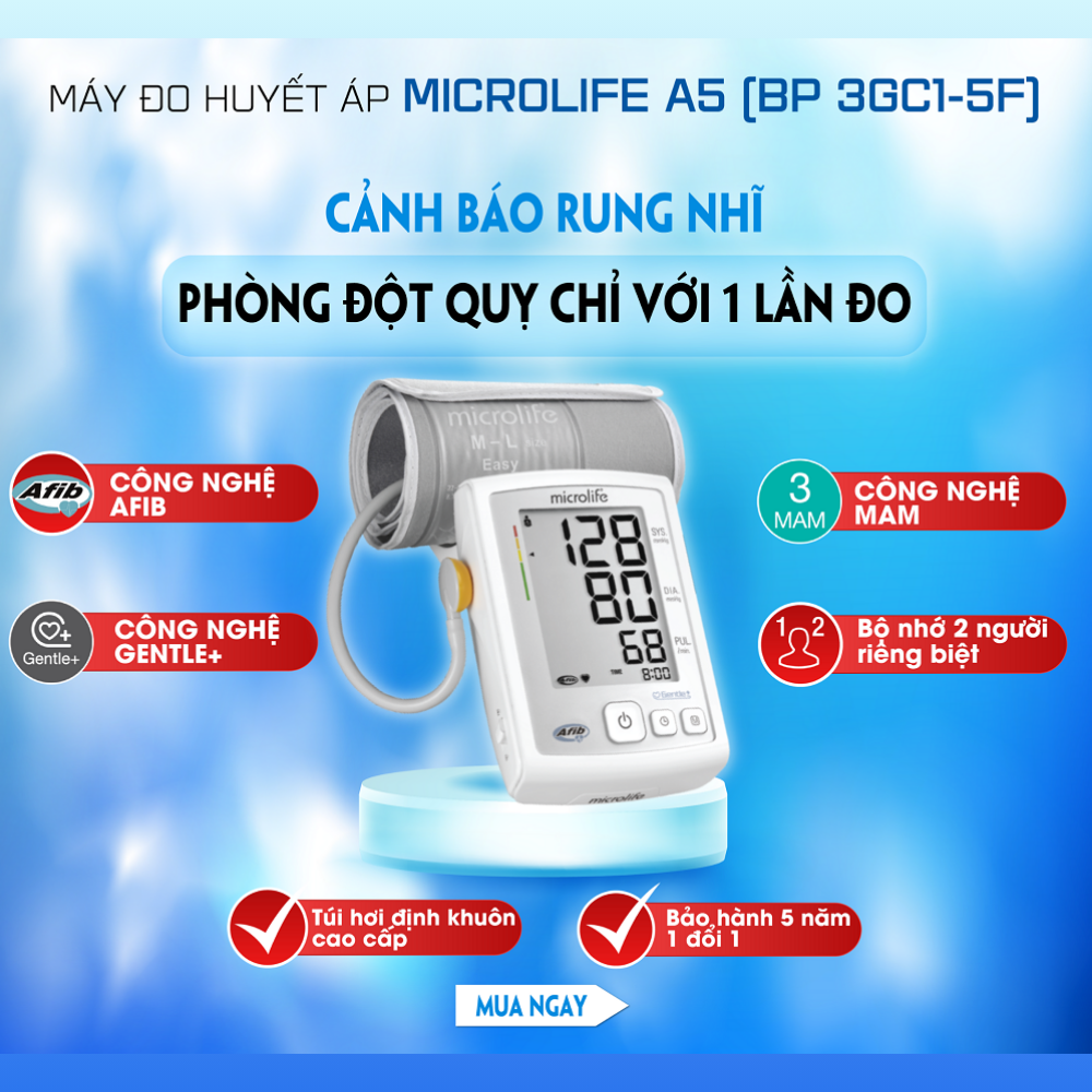 MÁY ĐO HUYẾT ÁP MICROLIFE A5 (8) MÁY ĐO HUYẾT ÁP MICROLIFE A5