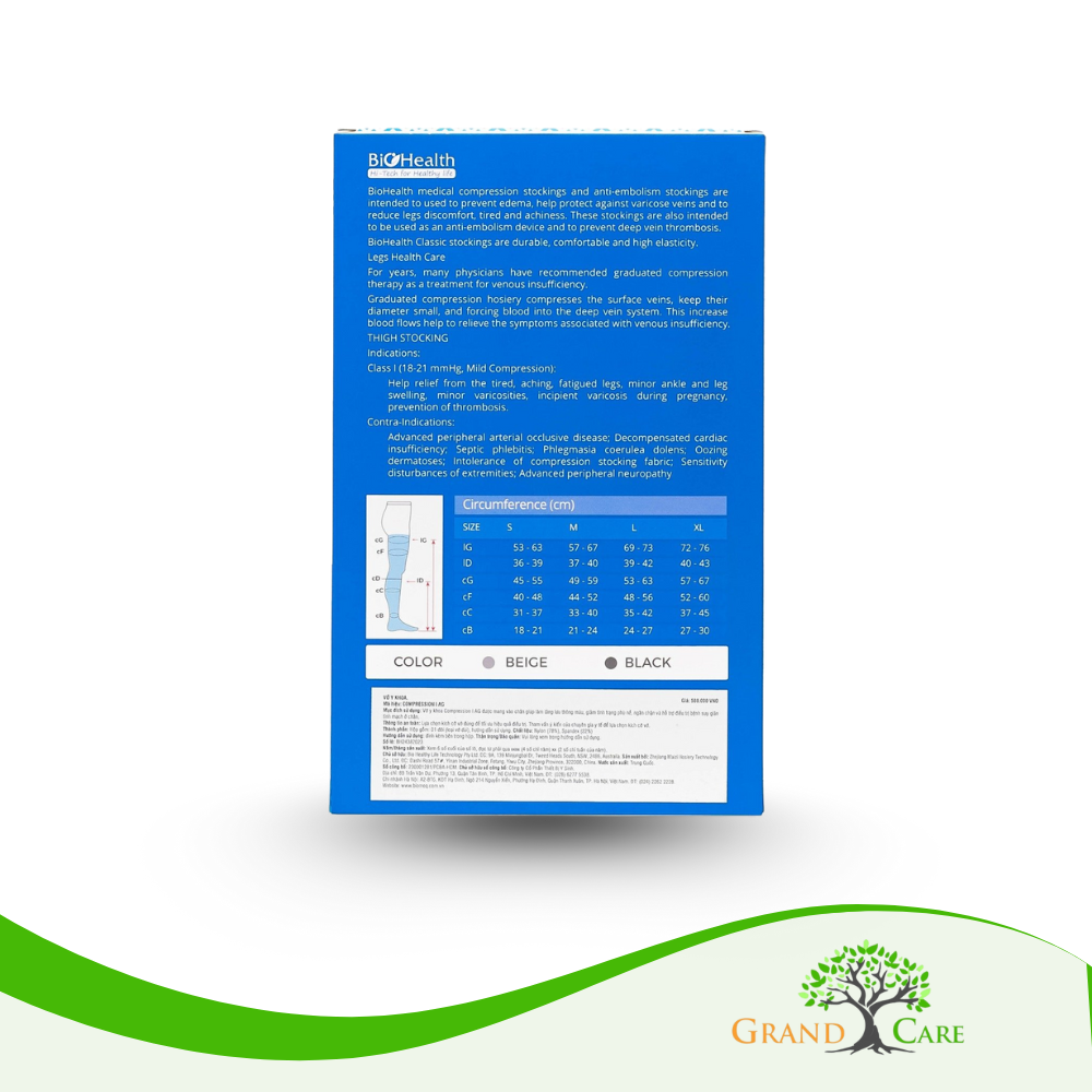 VỚ ĐÙI Y KHOA BIOHEALTH COMPRESSION I AG AUSTRALIA (2) VỚ ĐÙI Y KHOA BIOHEALTH COMPRESSION I AG AUSTRALIA