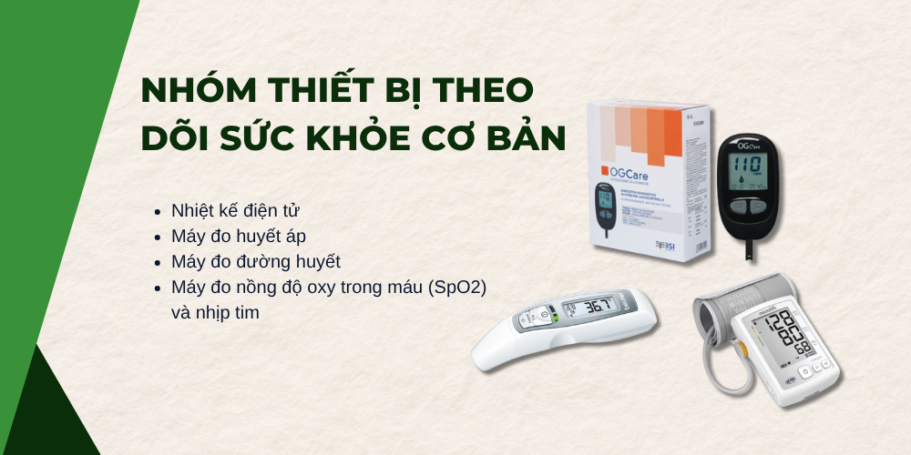 Nhóm Thiết Bị Theo Dõi Sức Khỏe Cơ Bản