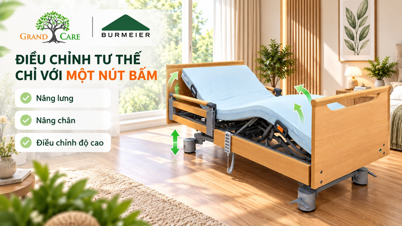So sánh giường điện Homecare và giường bệnh truyền thống