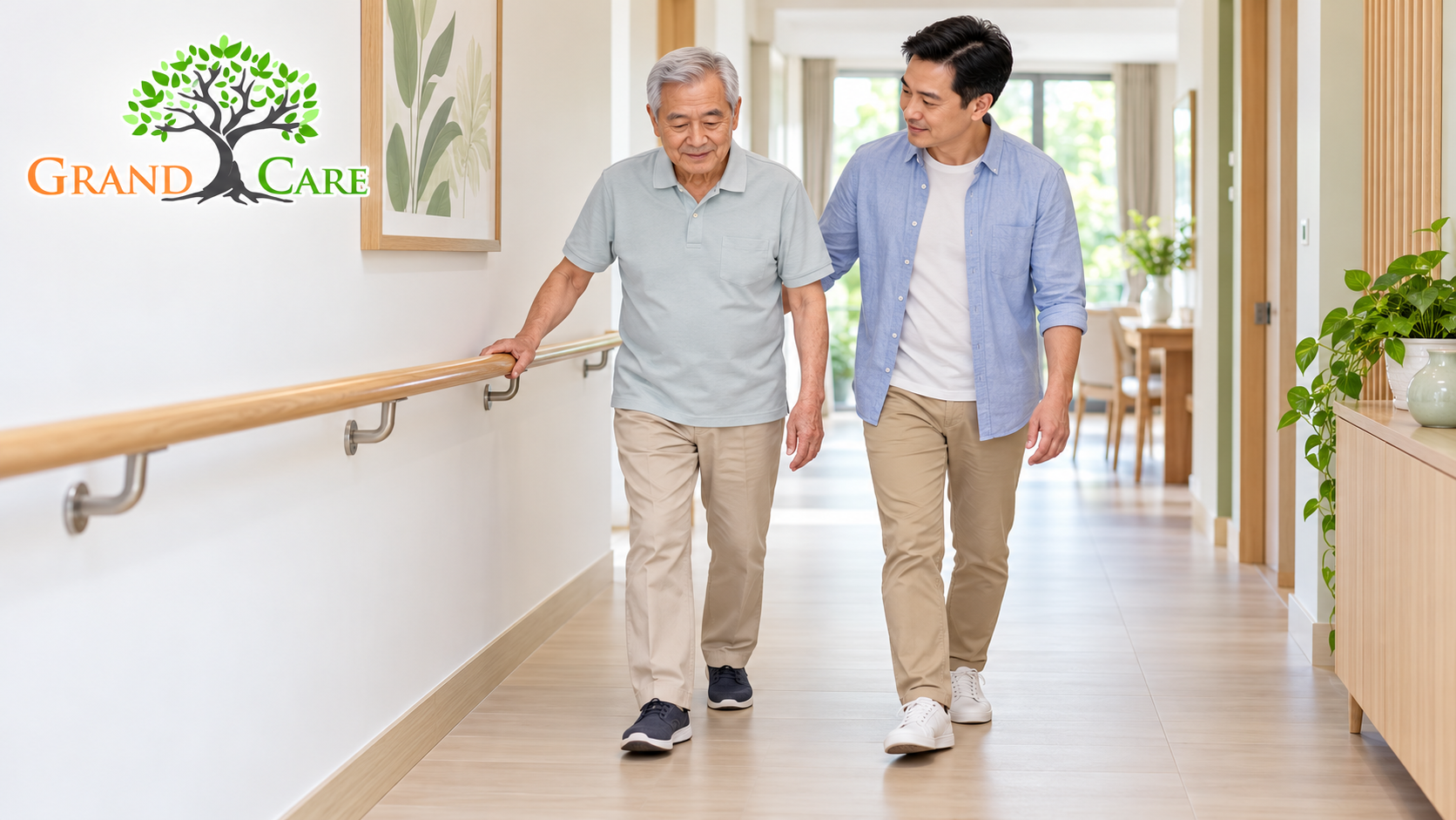 Cha con sải bước an toàn - Sắp xếp nhà ở giảm nguy cơ té ngã cho người cao tuổi